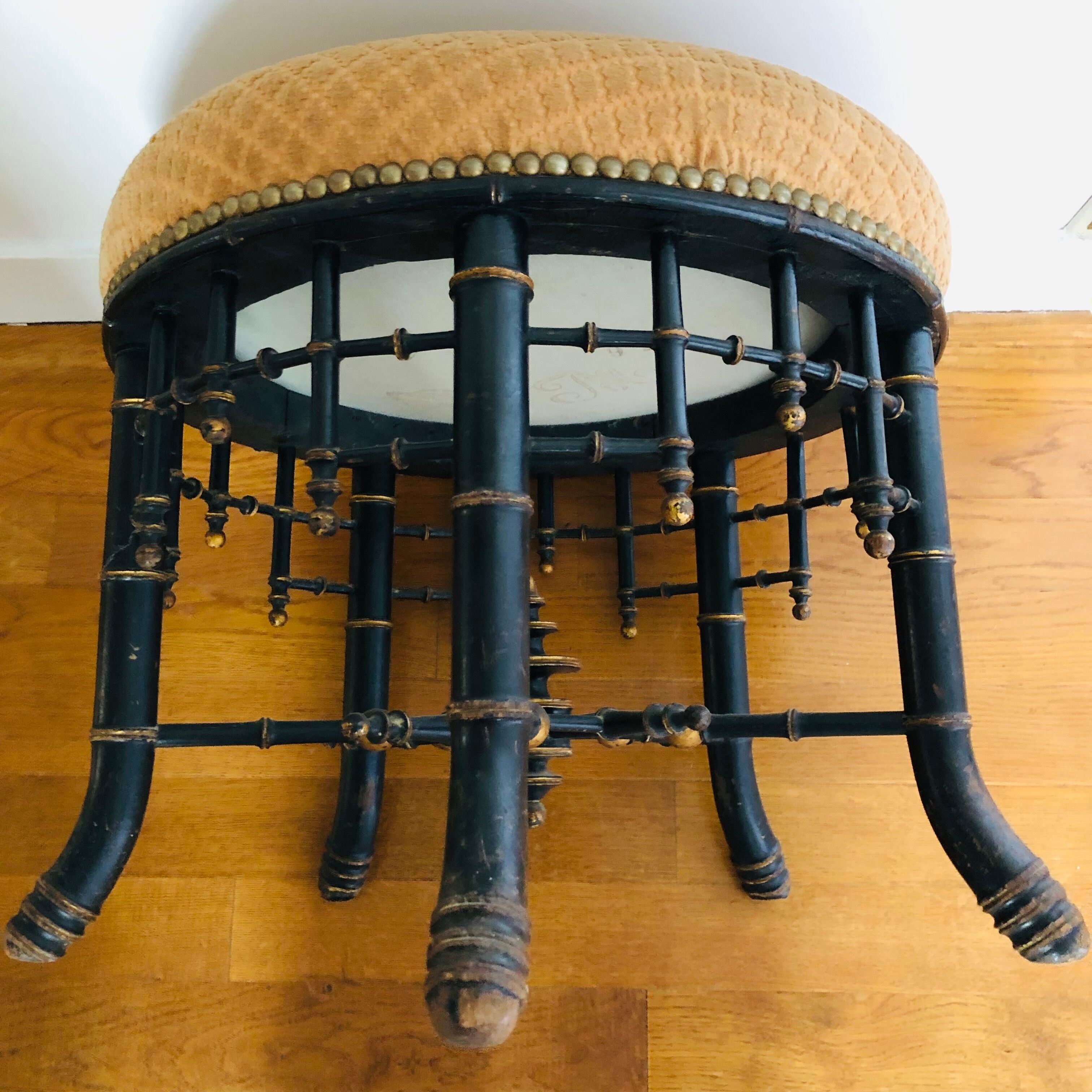 Napoleon III wooden stool
