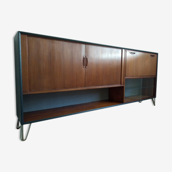 Samcom scandinavian sideboard in teak with hairpin legs