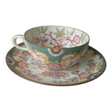 Sarreguemines porcelain tea cup with minton decoration model no. 215 * n3
