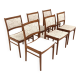 Set de 6 chaises scandinaves en teck, Suède, 1960