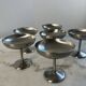 Set of 6 stainless steel cups