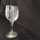 6 wine glasses in real crystal