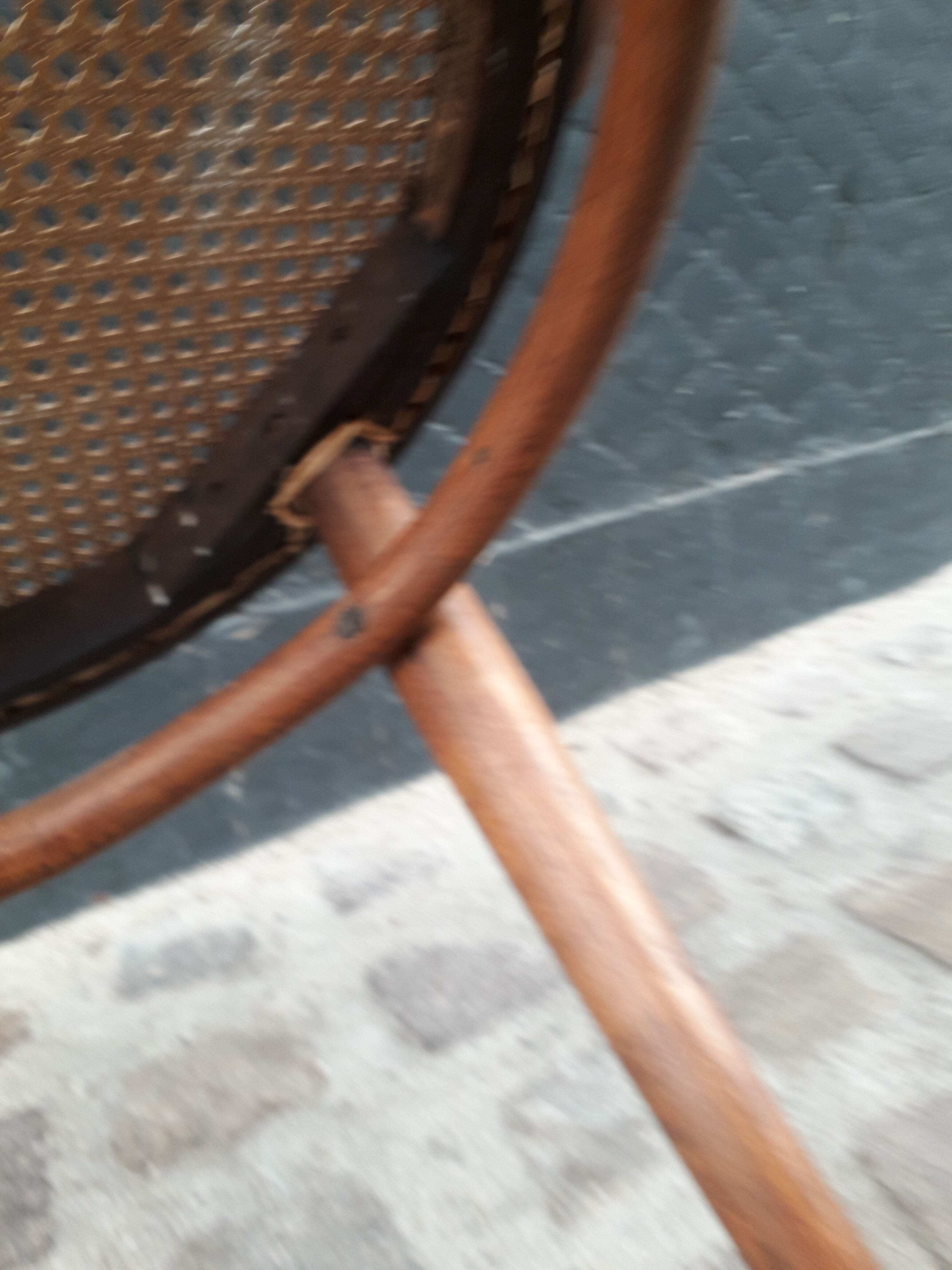 Canned Thonet armchair