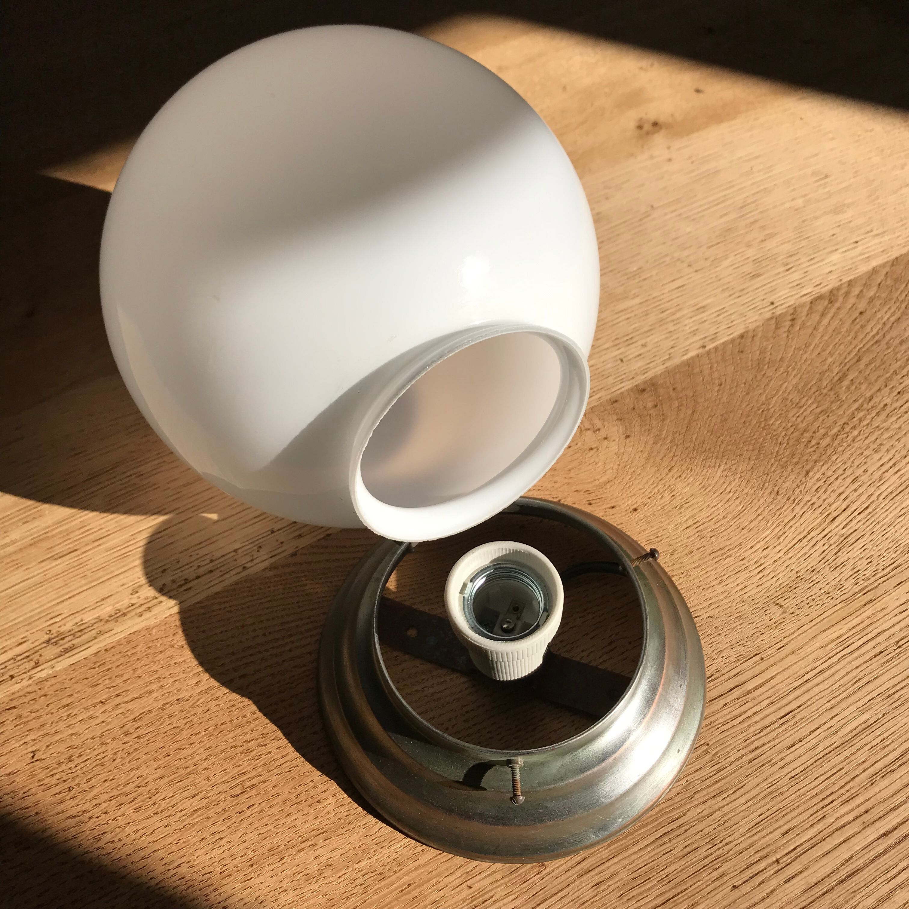 Vintage office ceiling lamp 1950