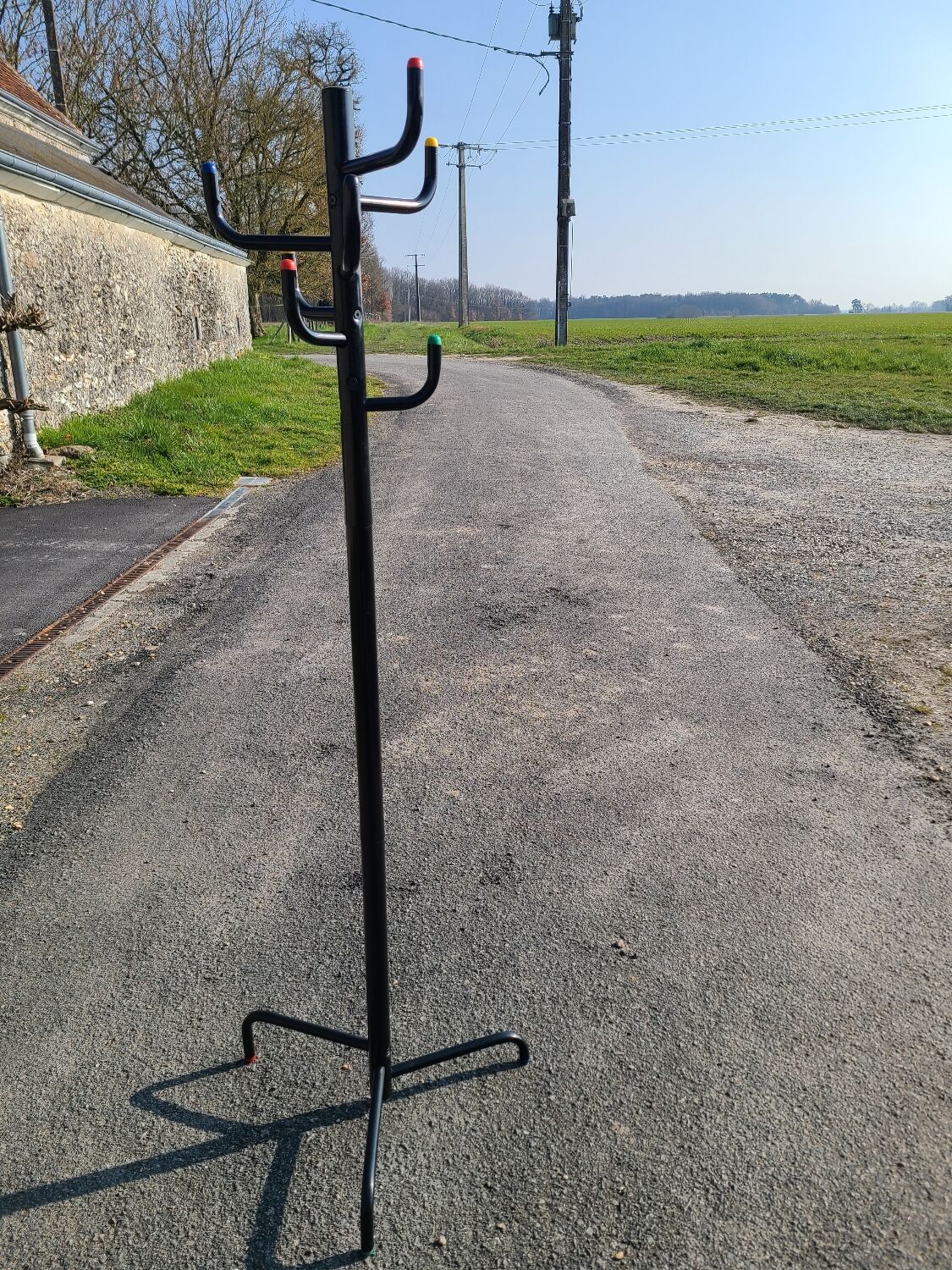 Coat rack on vintage stand circa 1970-80