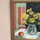 Original Swedish Oil on Panel from the 1940s – "Floral Still Life" by B. Segerdahl – Signed – Framed – 56 × 48 cm (22" × 18.9")