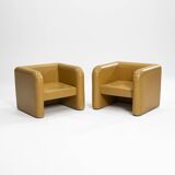 Paire de fauteuils rares de Trussardi, Italie, années 1970