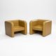 Paire de fauteuils rares de Trussardi, Italie, années 1970