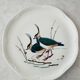 Gien service model birds in polychrome earthenware hand painted