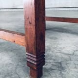 Dutch Modernist Carved Oak Side Chair, 1920s