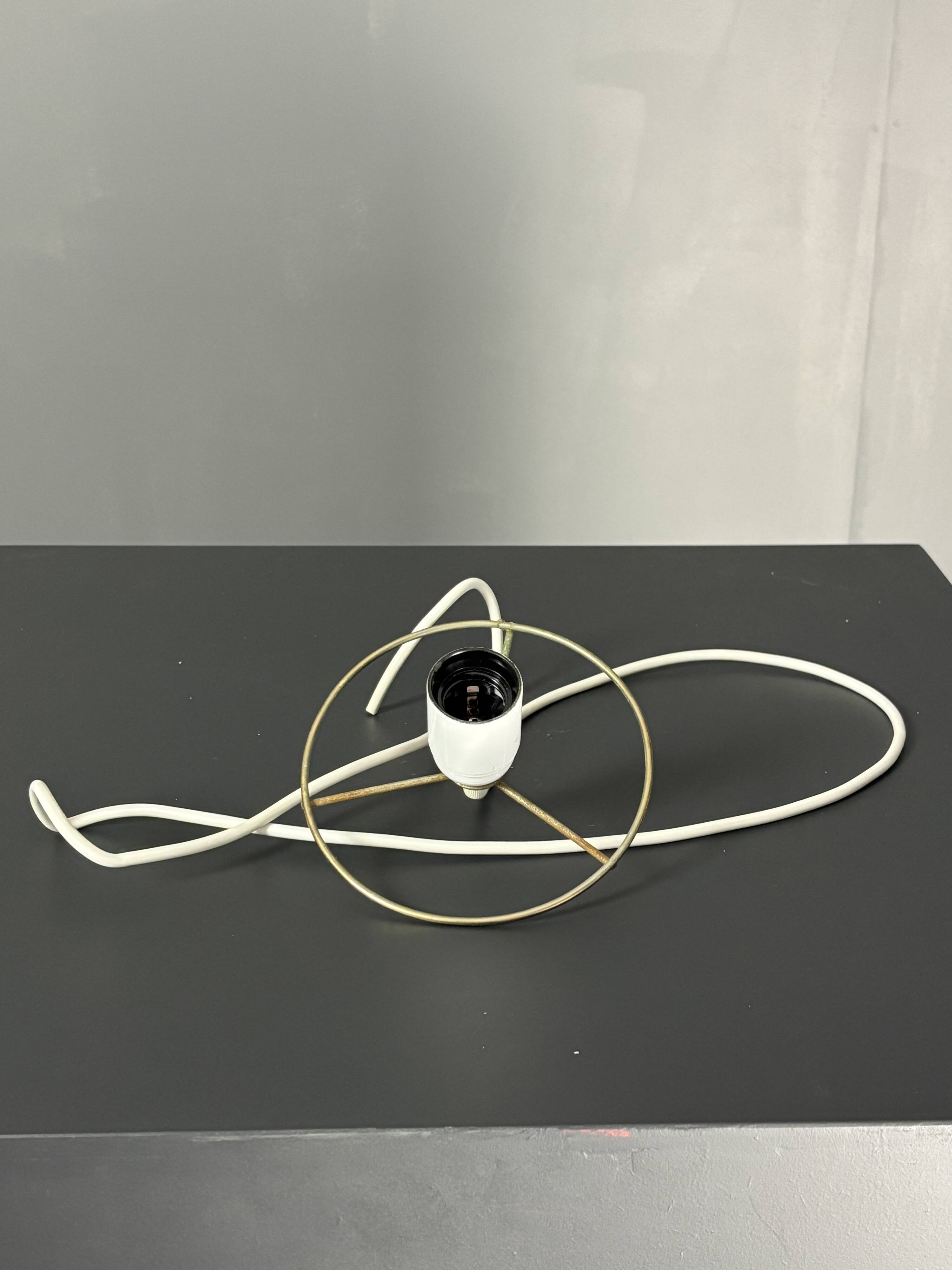 Midcentury pair pencil rattan large ( 62 cm ) pendants, Italy 1970s