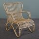Fauteuil Belse 8 en rotin, design hollandais, 1950
