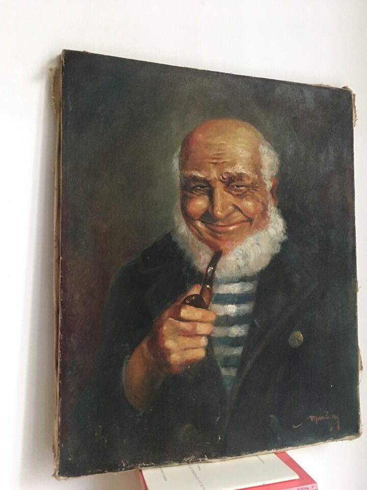 Portrait in oil former captain