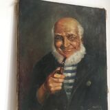 Portrait in oil former captain
