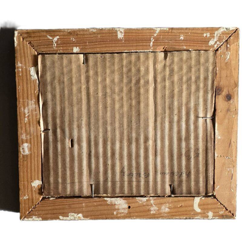 Claude HOUAL Watercolour No. 53 titled "Breton Interior" circa 1950