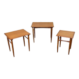 60s 70s Teak Nesting Tables Kai Kristiansen Skovmand & Andersen Design