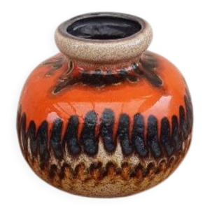 Vase boule fat lava scheurich