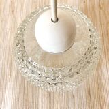 Vintage pendant lamp in molded glass