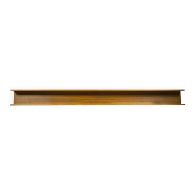 Grand meuble mural minimaliste en teck et noyer, années 1970