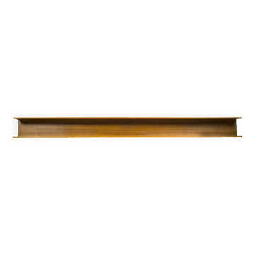 Grand meuble mural minimaliste en teck et noyer, années 1970