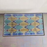 Table basse vintage en vitrail 1960