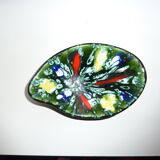 Former cup tripod signed A.Dressinval bright colors France