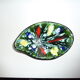 Ancienne coupe tripode signé A.Dressinval couleurs vives France