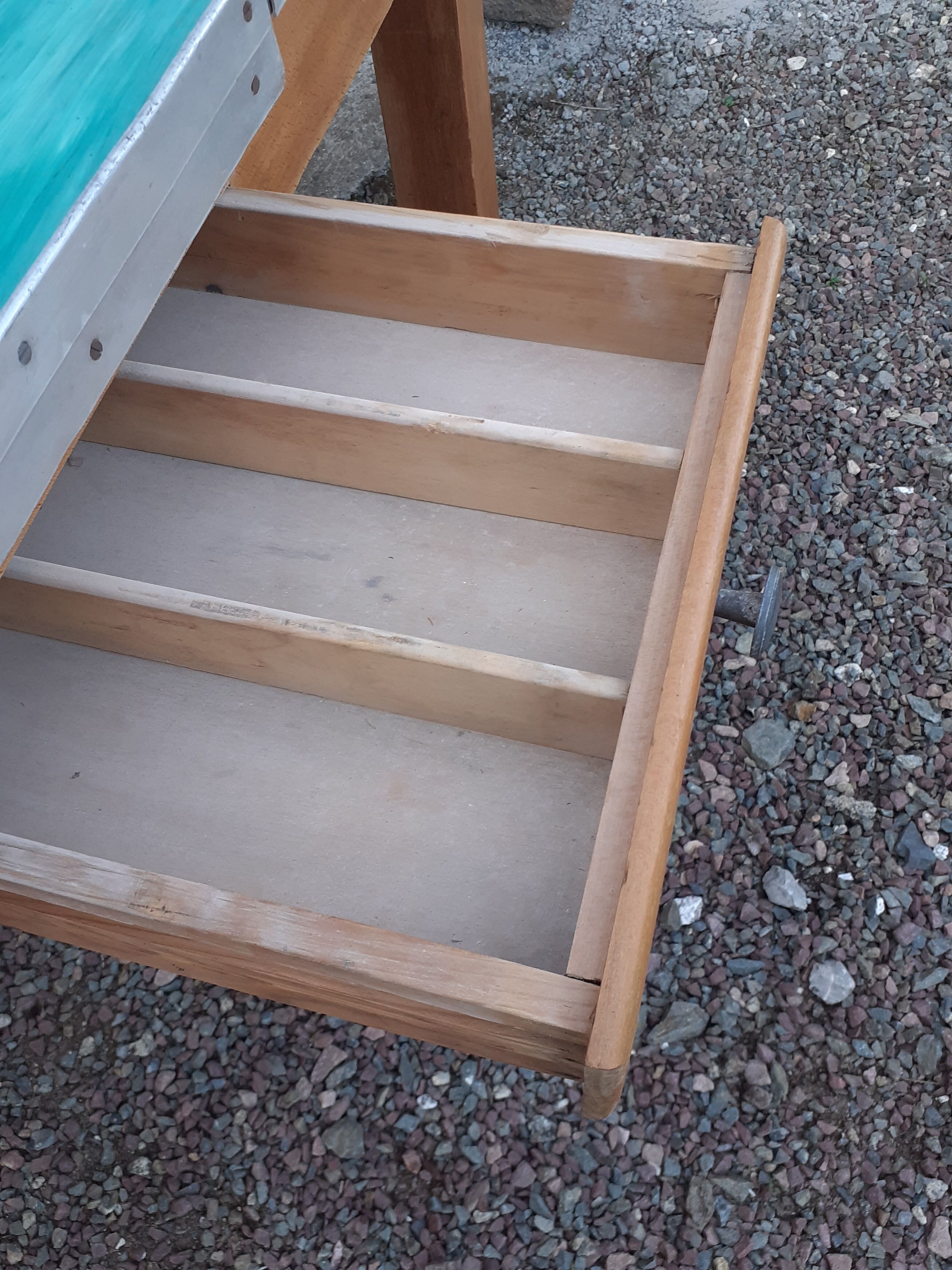 Vintage wooden formica kitchen table