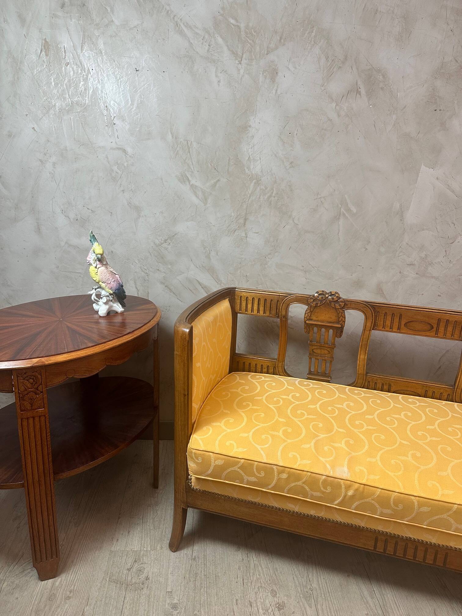 Saxony porcelain parrot