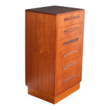 Retro Teak 1960s Tall G Plan Fresco Chest Of Drawers By Victor Wilkins