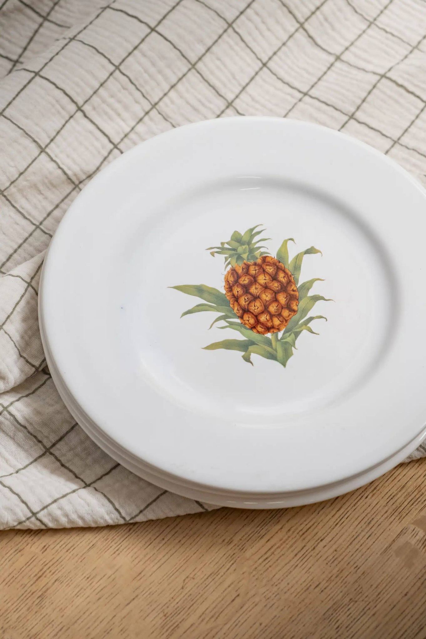 Set of 5 flat plates "Orchard"