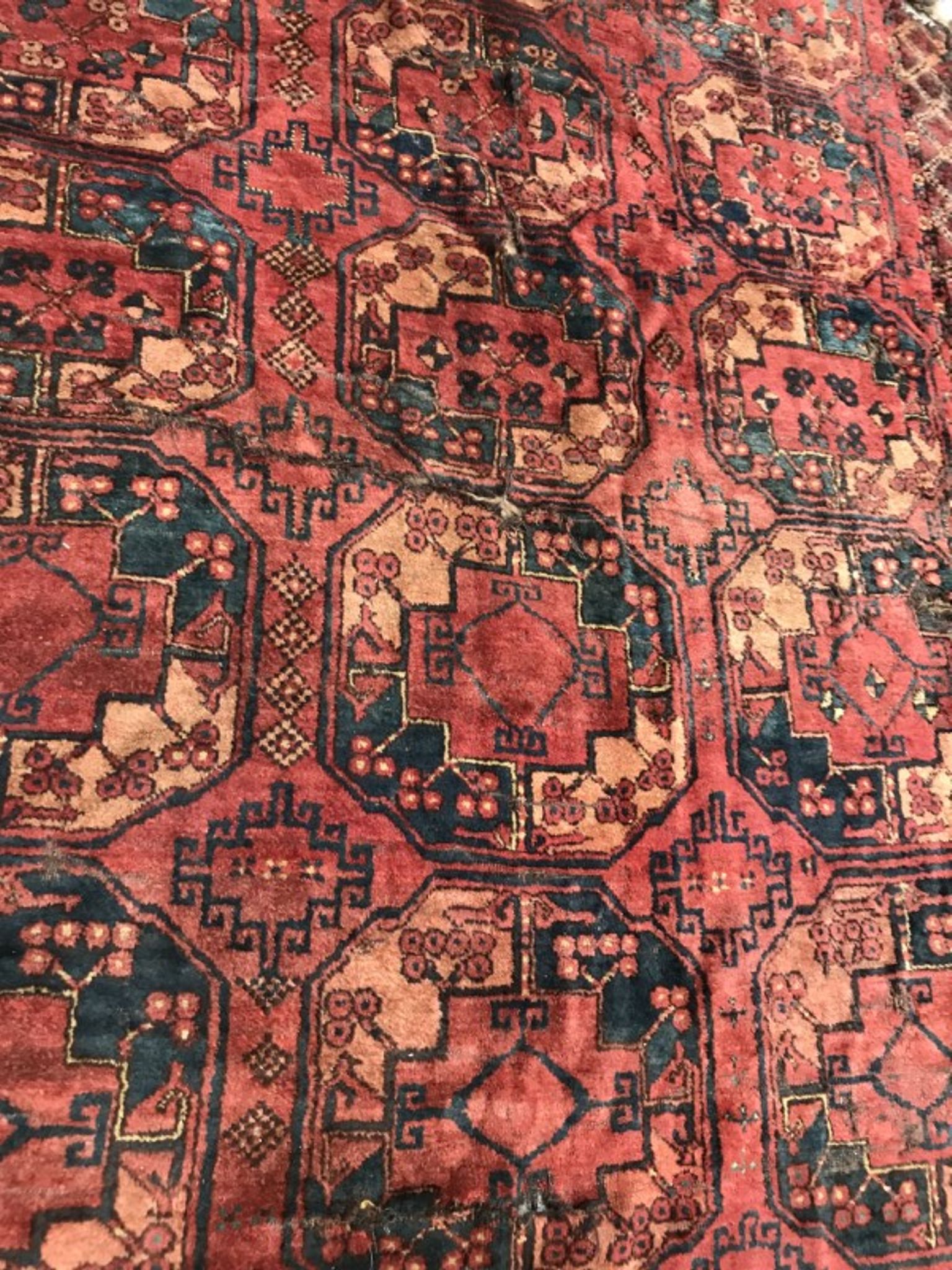 Carpet 19th century former Turkmen Ersari handmade 205 X 288 CM