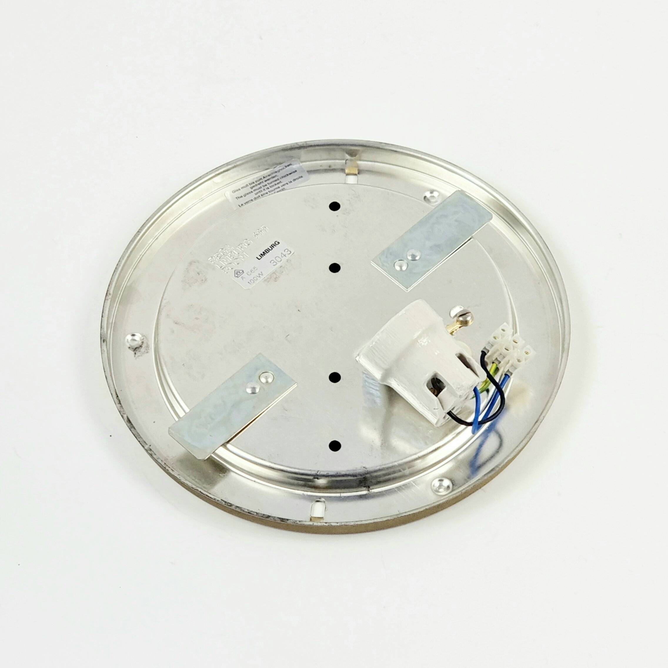 Pair of Mid-Century Bubble Glass Wall Lamps by H.Tynell for Limburg, 1970s