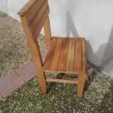Vintage wooden children's chair from the 40s
