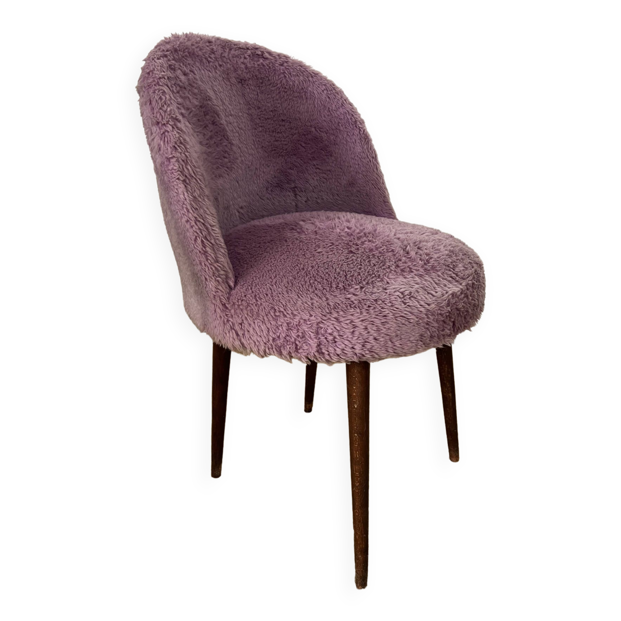 Vintage Lilac moumoute chair