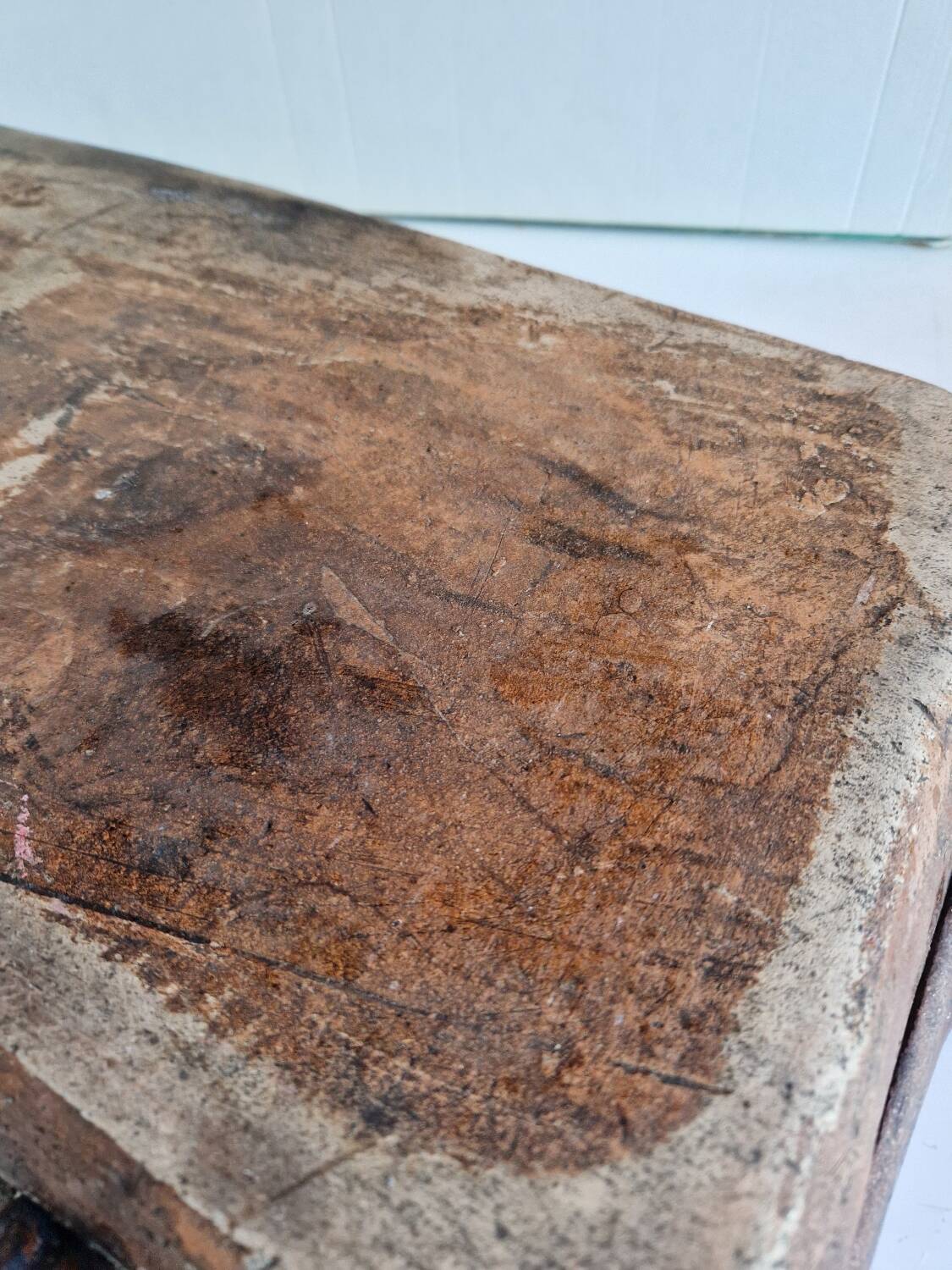 Ancien Plat À Jus Lechefrite 19e Terre Cuite Vernissée Art Populaire