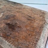 Ancien Plat À Jus Lechefrite 19e Terre Cuite Vernissée Art Populaire