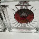 bougeoirs Westmorland vintage, bougeoirs, Ruby Red Flash. Artiste signé daté
