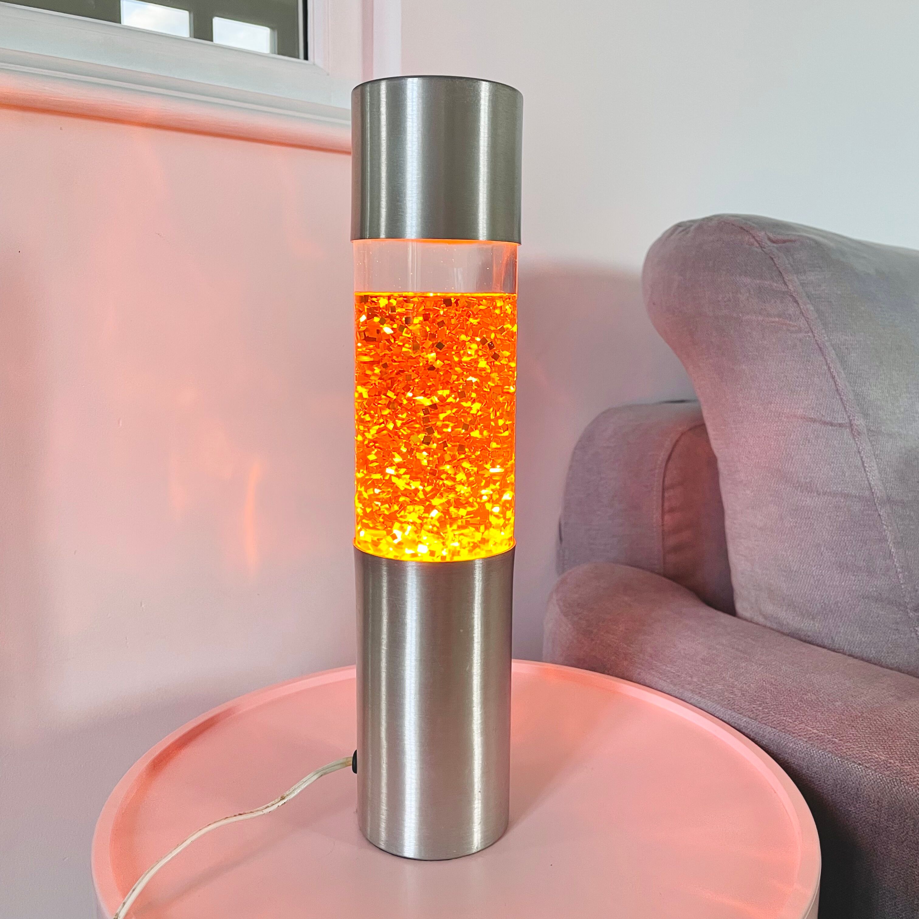Glitter wash lamp 70s
