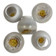 Rare set of 5 "Volcan" globes - Murano or Empoli glass - Vintage 19