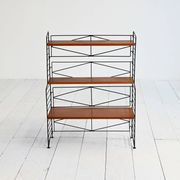 Bibliothèque modulaire scandinave de style "String" des années 1950-60.