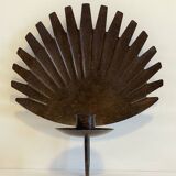 Brown patina wall candle holder