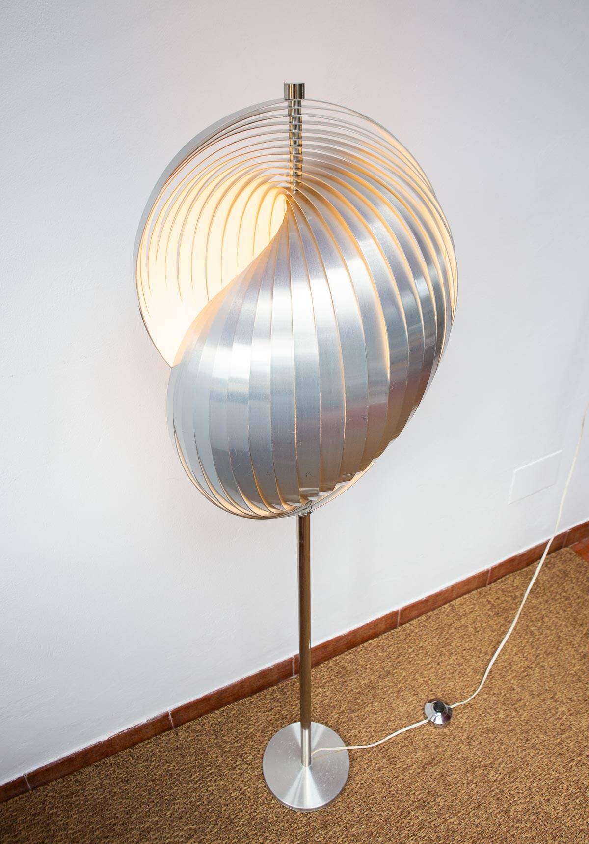 Set 2 wall lamps + floor lamp Gordes / Moon Henri Mathieu