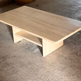 Travertine coffee table