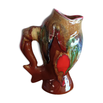 Zoomorphic ceramic pitcher