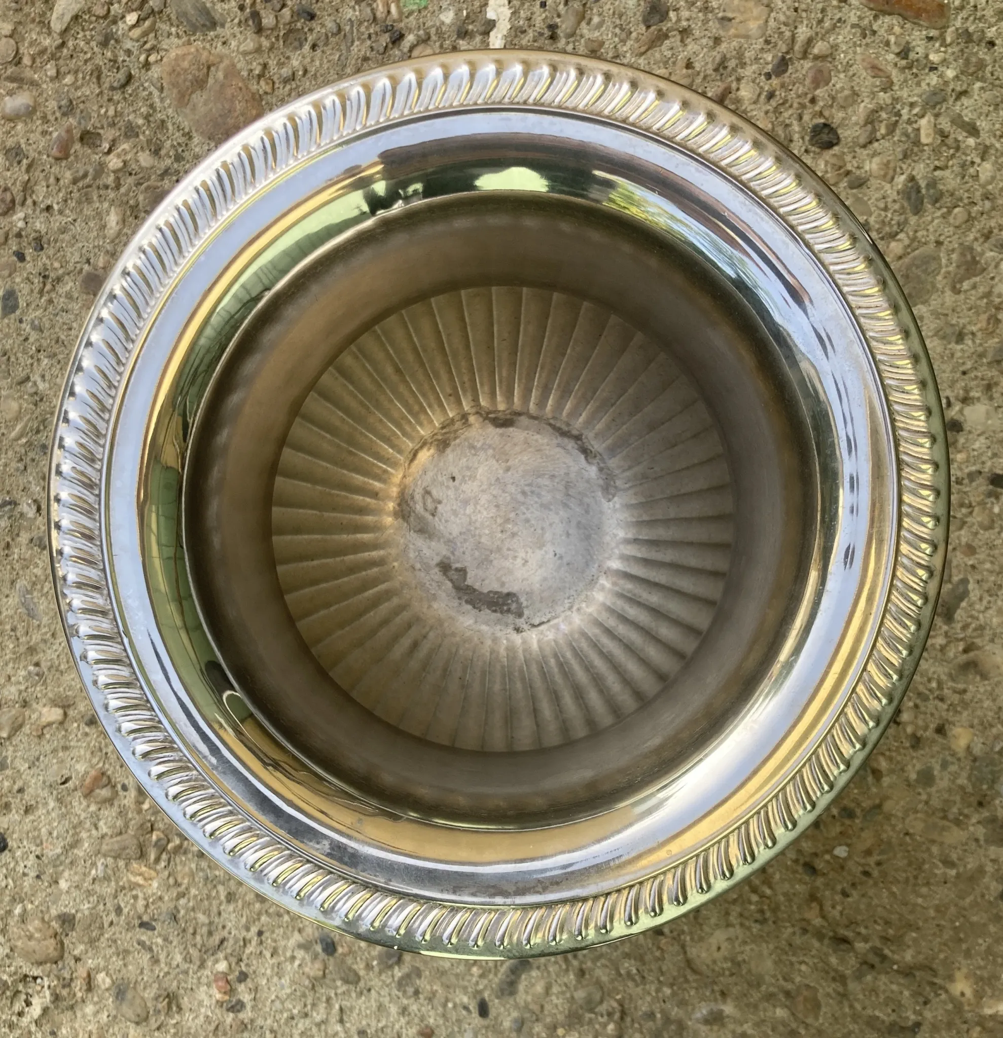Ice bucket or antique champagne bucket - silver-plated