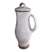 Ceramic pitcher signed by jeanne and norbert pierlot