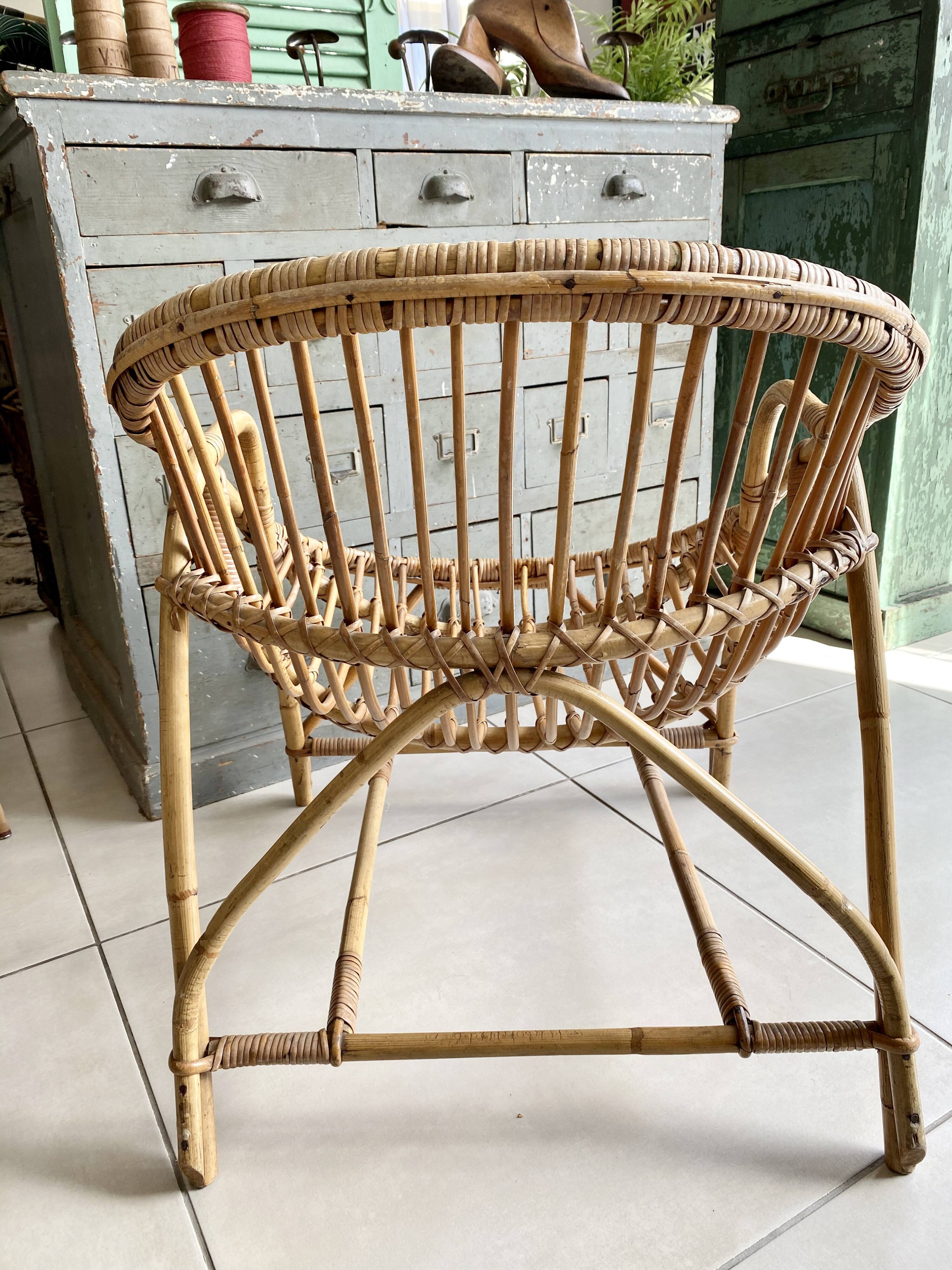 Vintage rattan chair