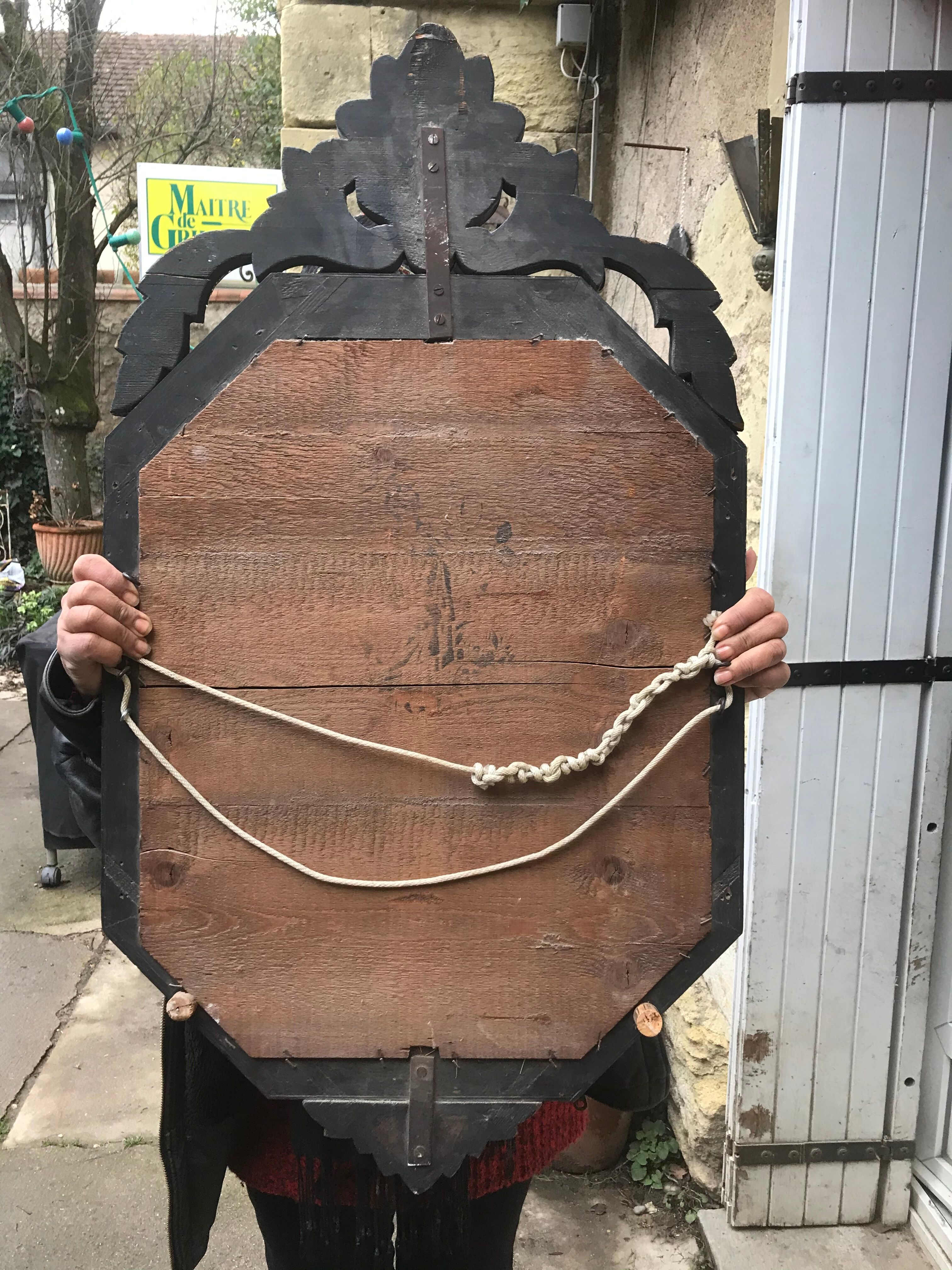 Venetian mirror circa 1900, 100x54 cm