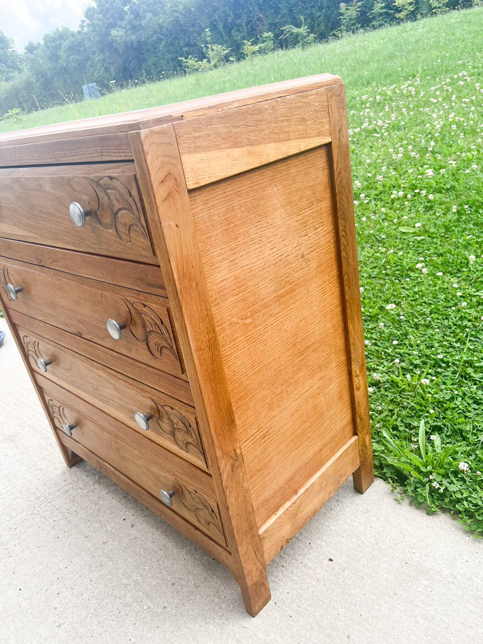 Commode art déco 1930 à 4 tiroirs